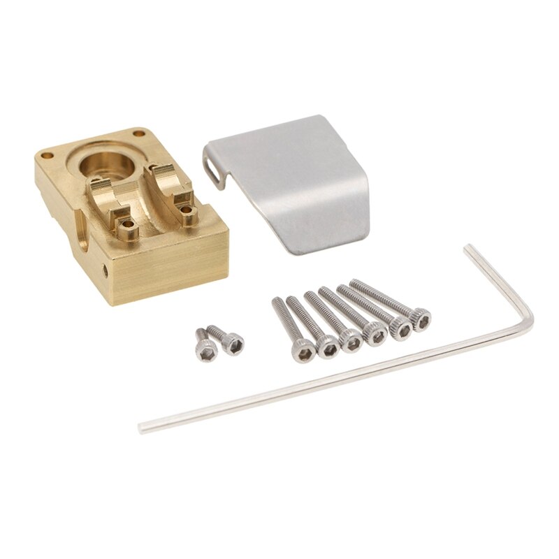 Messing Differentieel Cover Brug As Cover Met Armor Upgrade Accessoires Voor 1/24 Rc Crawler Axiale SCX24 90081 Onderdelen: Default Title