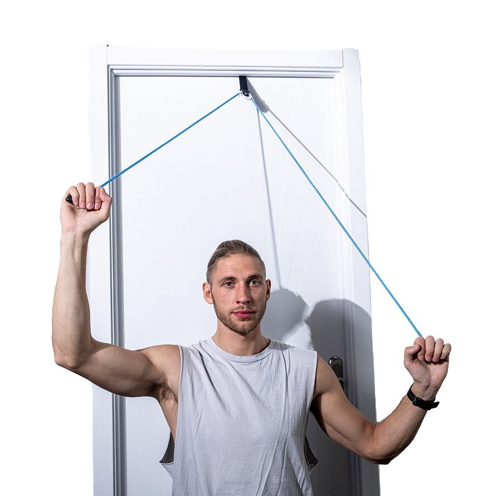 Polea de hombro sobre la puerta, sistema de fisioterapia, polea de ejercicio para terapia física, alivia el dolor de hombro