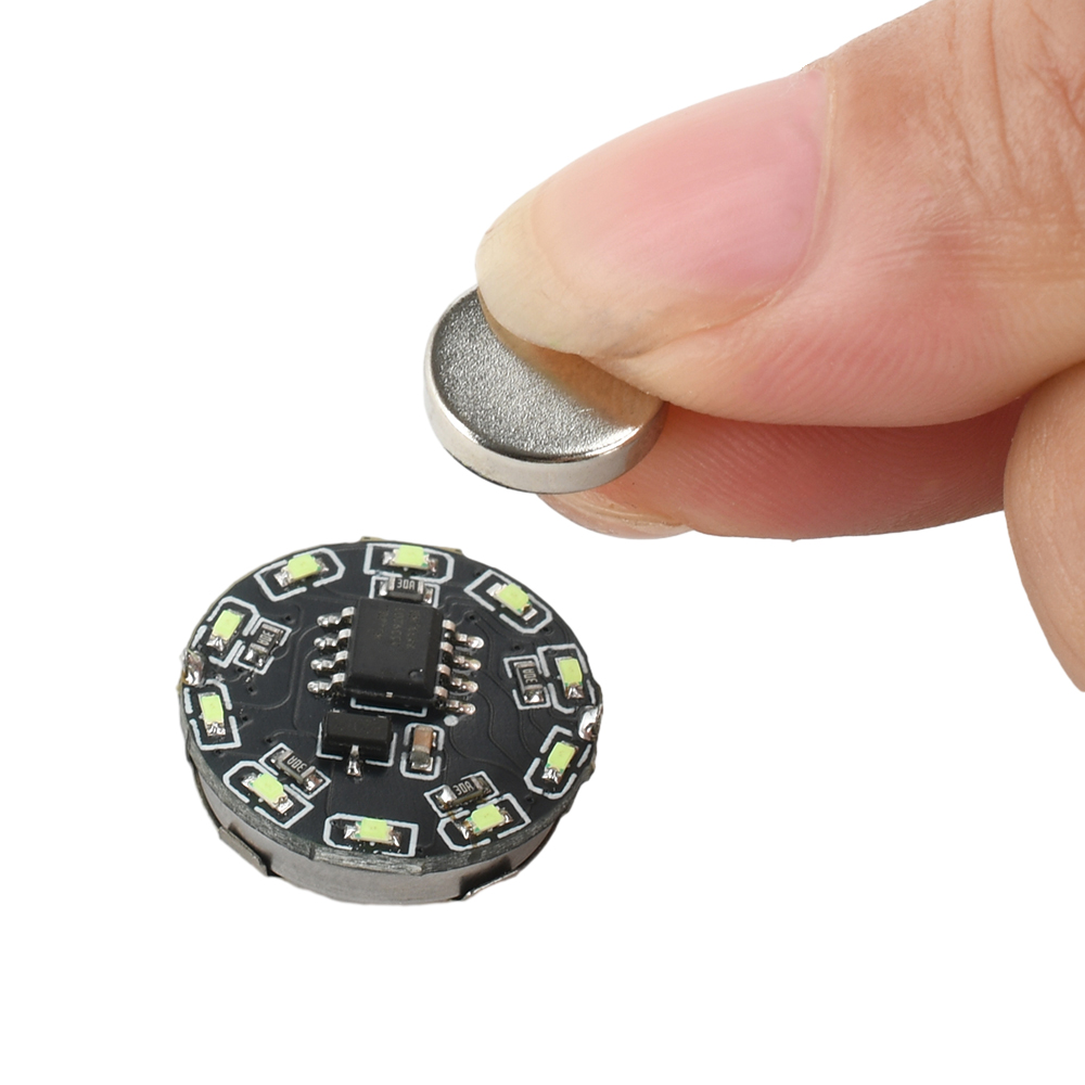 LED-Magnetlichtschalter, magnetische Induktionssteuerung, Wasserlicht, DIY-Lichtspielzeug, Induktionsschalter, 1 x 16 Modi, blau/verrotten/weiß/grün