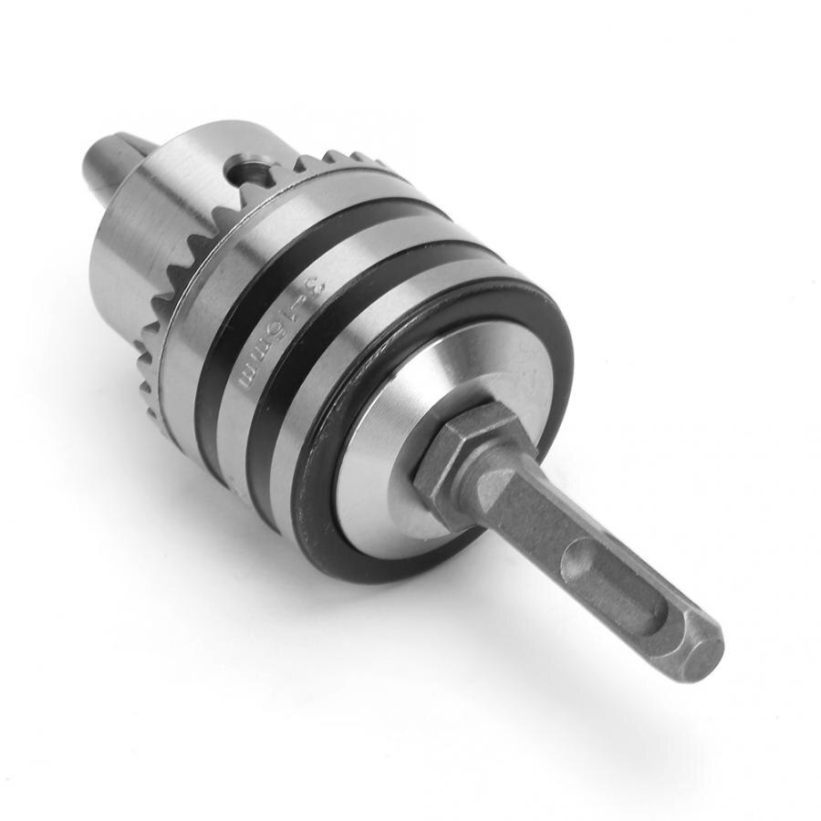 3.0-16mm Range 1/2-20UNF Drill Chuck Adapter Kit Key Type Drill Chuck with Square Shank Adapter