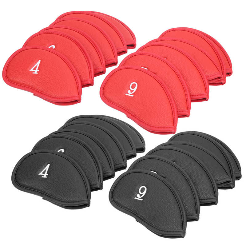 Coperture Per Aste Di Allineamento Golf - In PU Con Motivo A Foglia, Per Proteggere I Bastoncini