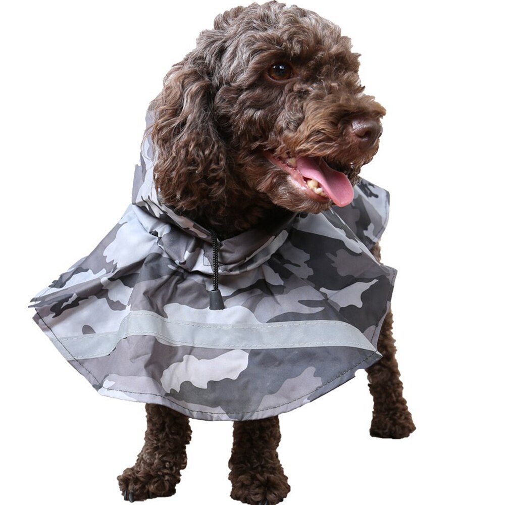 Hund Regenmantel Jacke Tarnung Mantel Für Hunde Regen Mantel Wasserdicht Welpen Haustier Kostümich M-XXL