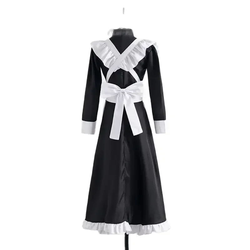 Robe de femme de chambre Lolita pour filles, Costume de cosplay Lolita, Noeud aught, Harajuku Girls, Hotsweet Maid, Mini fur s