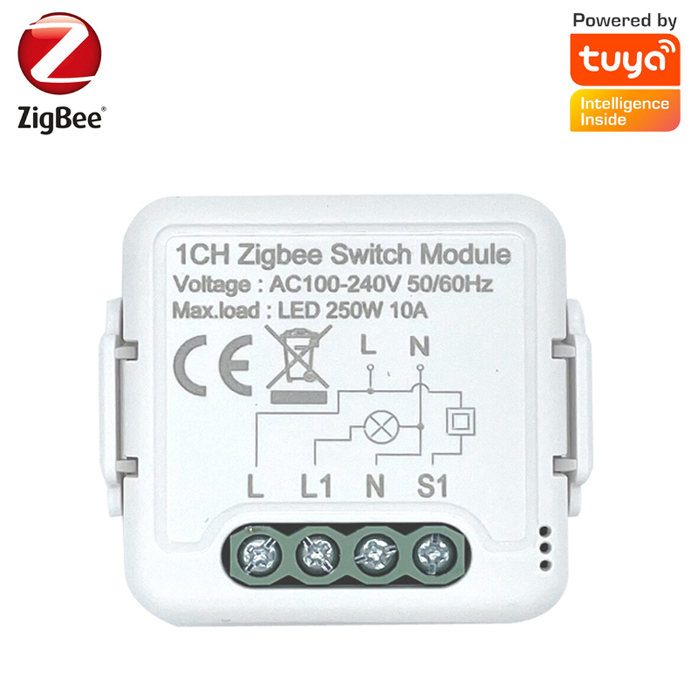 Tuya ZigBee 1 Gang Dimmer Module Light Switch Module Light Control Mobilephone APP Remote Control Intelligent Home Voice Control