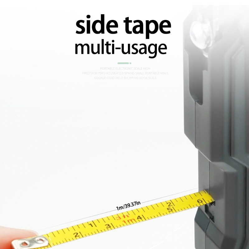 Fishing Scales 165lb/75kg Electronic Weighing Balance Digital Hanging Hook Scale Backlit LCD Screen Measuring Scales Gadget 4XFA