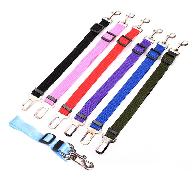 Veilig Rijden Huisdier Autogordel Nylon Ajustable Kat Hond Harnas Leiband Pet Seat Belt Travel Clip Voor Medium kleine Hond