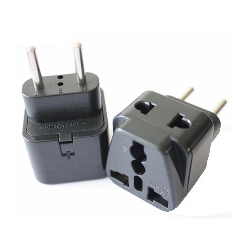 5PCS 2pin Brazil Brazilian AC Power Plug Charger UK US EU AU to Brazil Travel Adapter Socket Converter For Home Travel Use