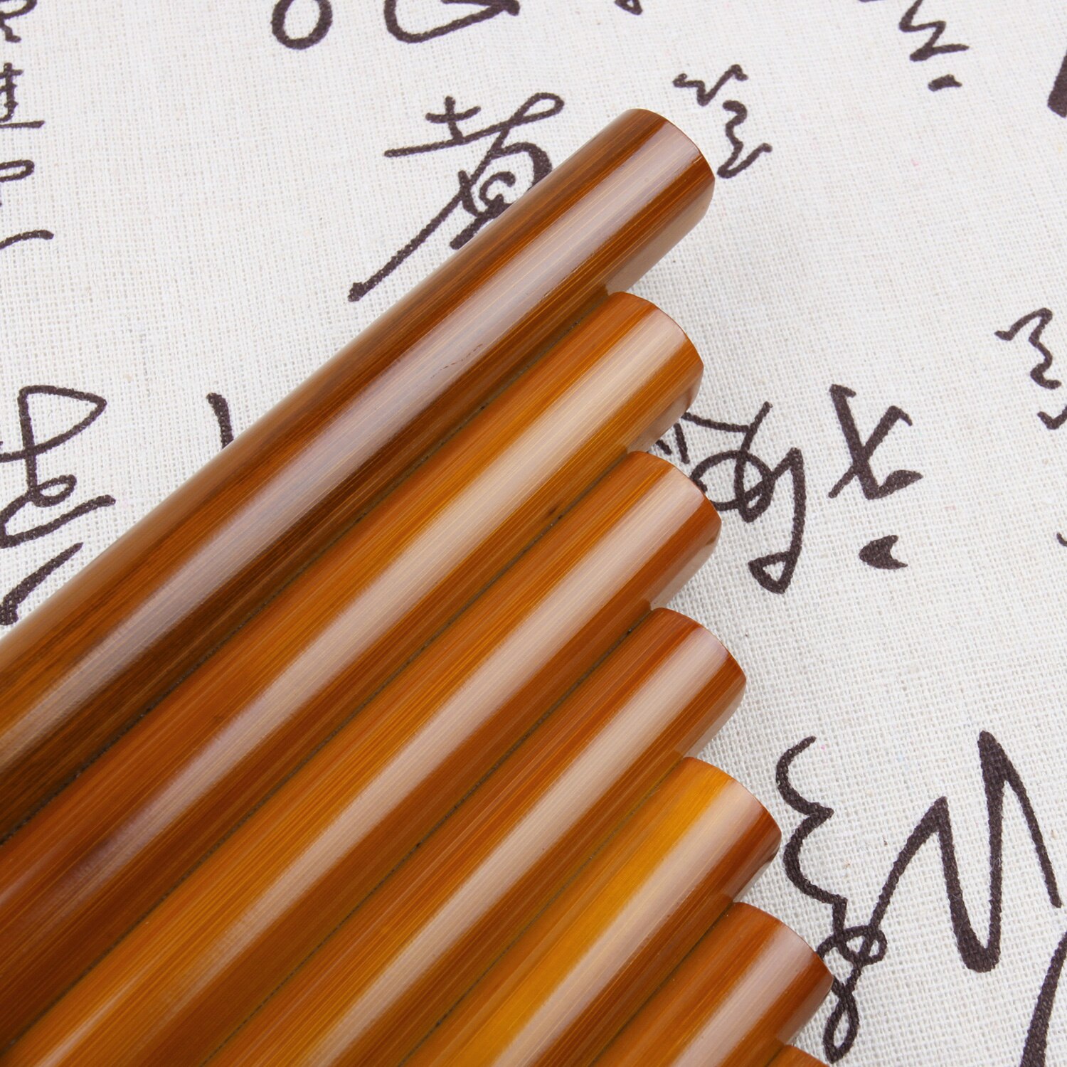 15 Pipes Right Hand Pan Flute C Key Folk Musical Instruments Brown Colour Flute De Pan Woodwind Instrument Handmade Pan Pipes