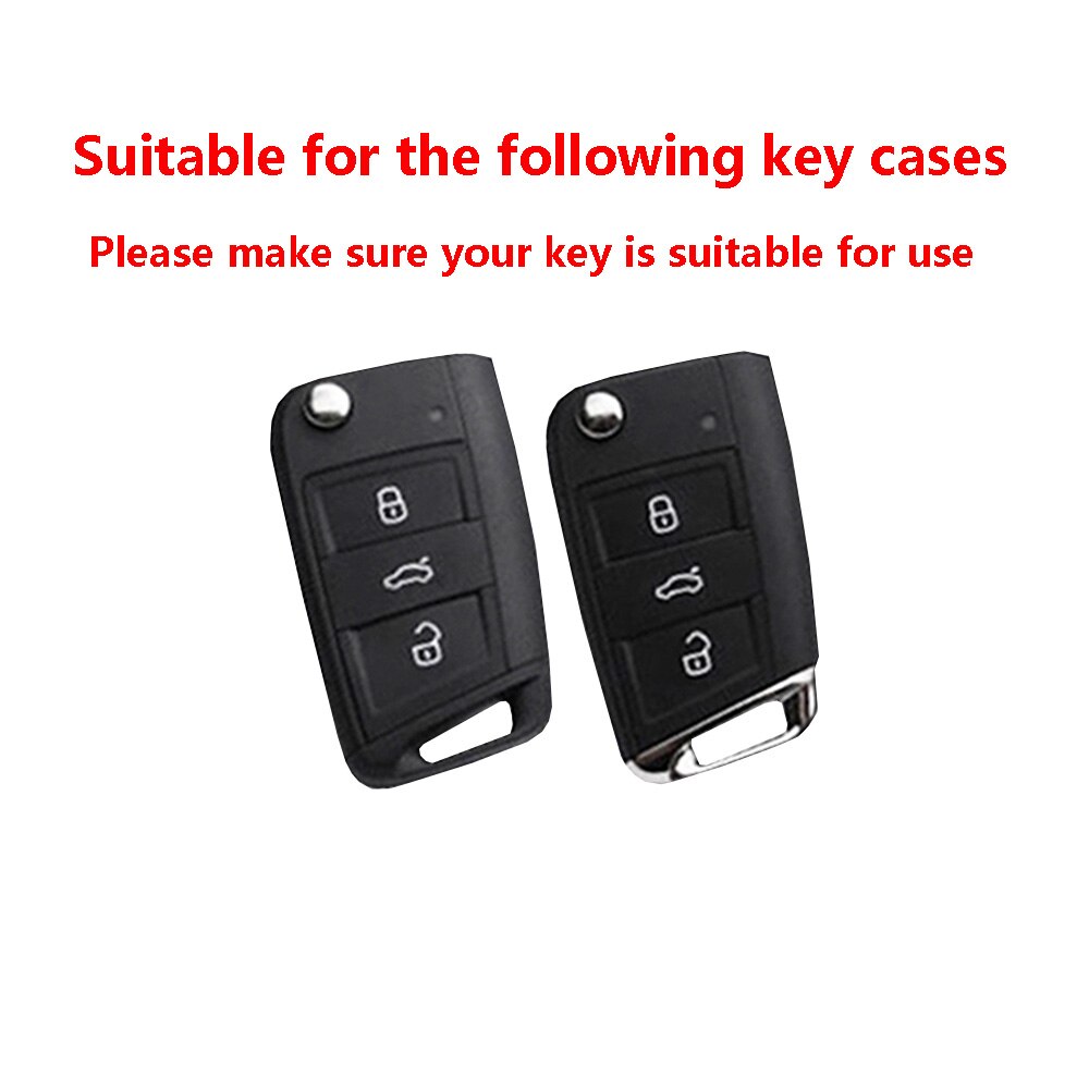 Zinklegering auto afstandsbediening sleutelbehuizing voor volkswagen vw golf 7 mk7 tiguan touran voor skoda octavia  a7 seat leon ibiza