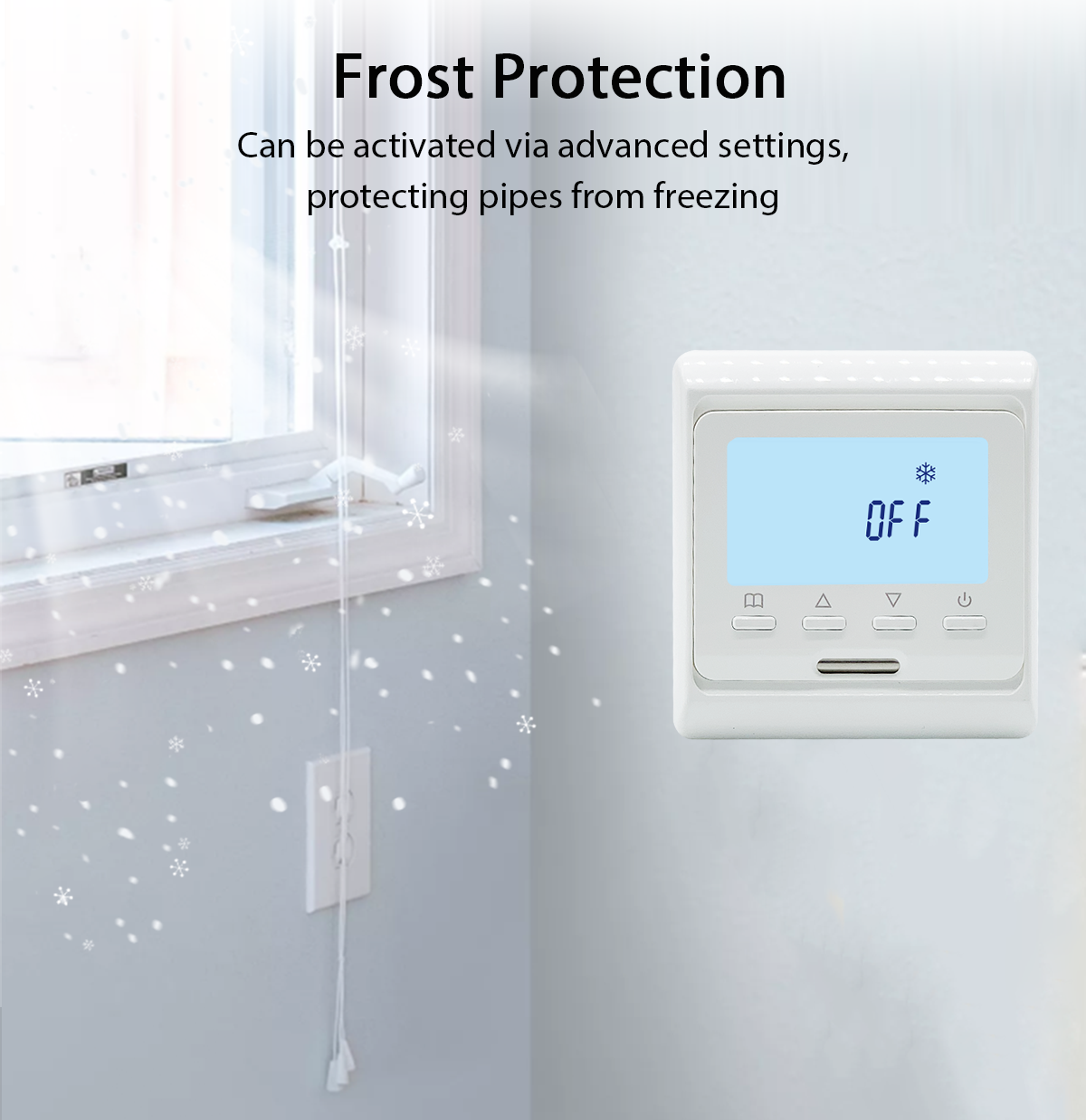 Termostato WIFI para Aquecimento de Piso com Tela LCD 220V, Controlador de Temperatura Programável para Caldeira Elétrica, a Água e a Gás