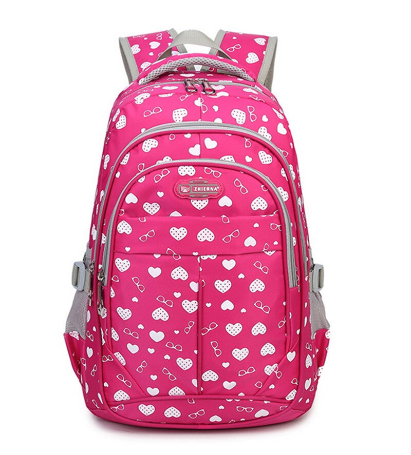 Duże szkolne torby dla nastolatków dziewczęta damskie plecaki podróżne torby na ramię cukierki plecak Bagpack śliczne torby na książki Mochila Escolar: róża czerwony