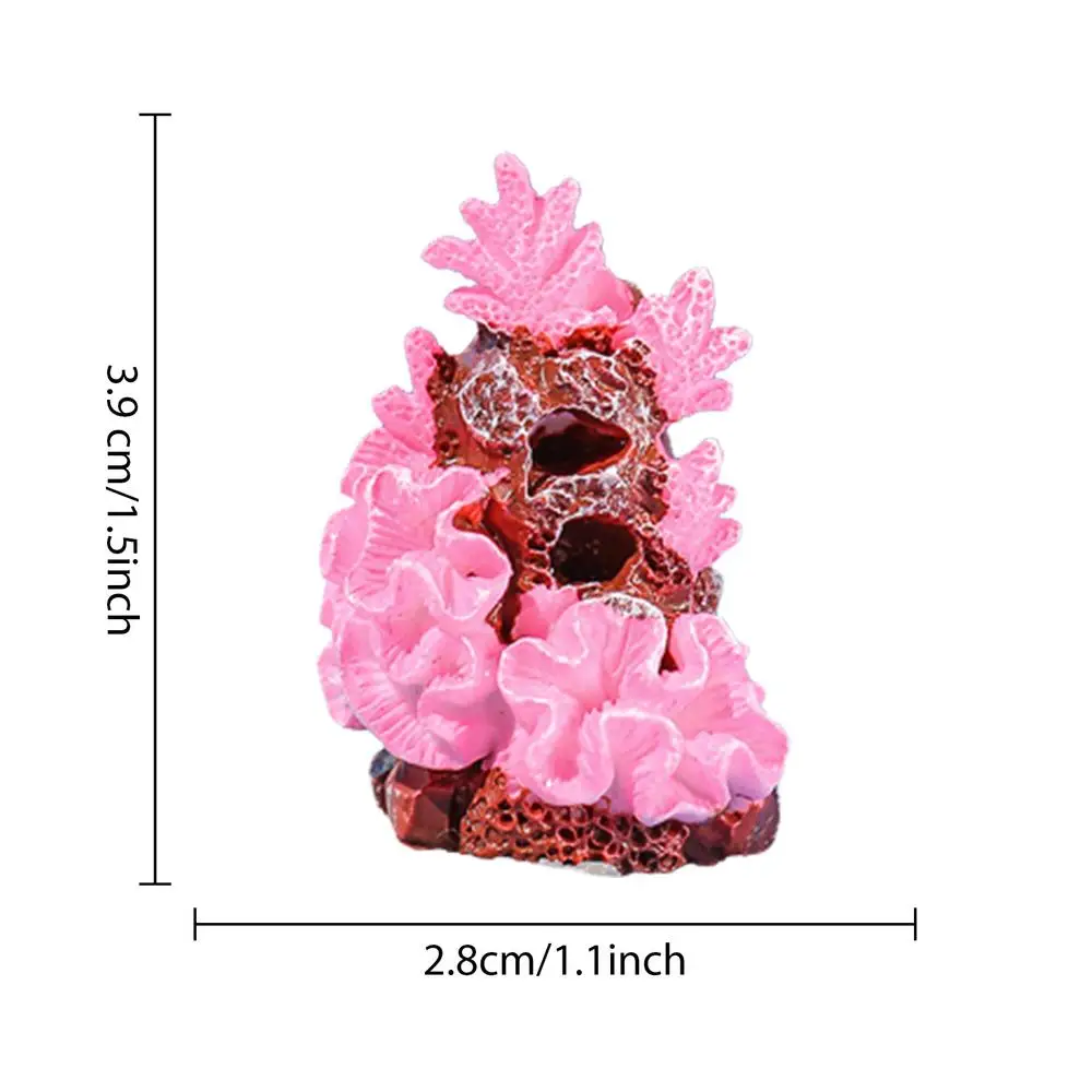 Klein koraal aquarium decor Tiny Sea Coral kunstmatig decor aquarium decor voor aquarium aquarium dierenterrarium en familie: YELLOW