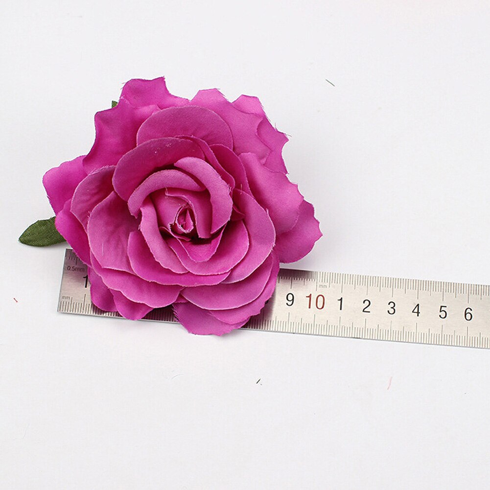 Horquilla de flores rosas para mujer, 1 piezas, broche, pinzas para el pelo de de Boda nupcial, accesorios para el cabello de flores artificiales