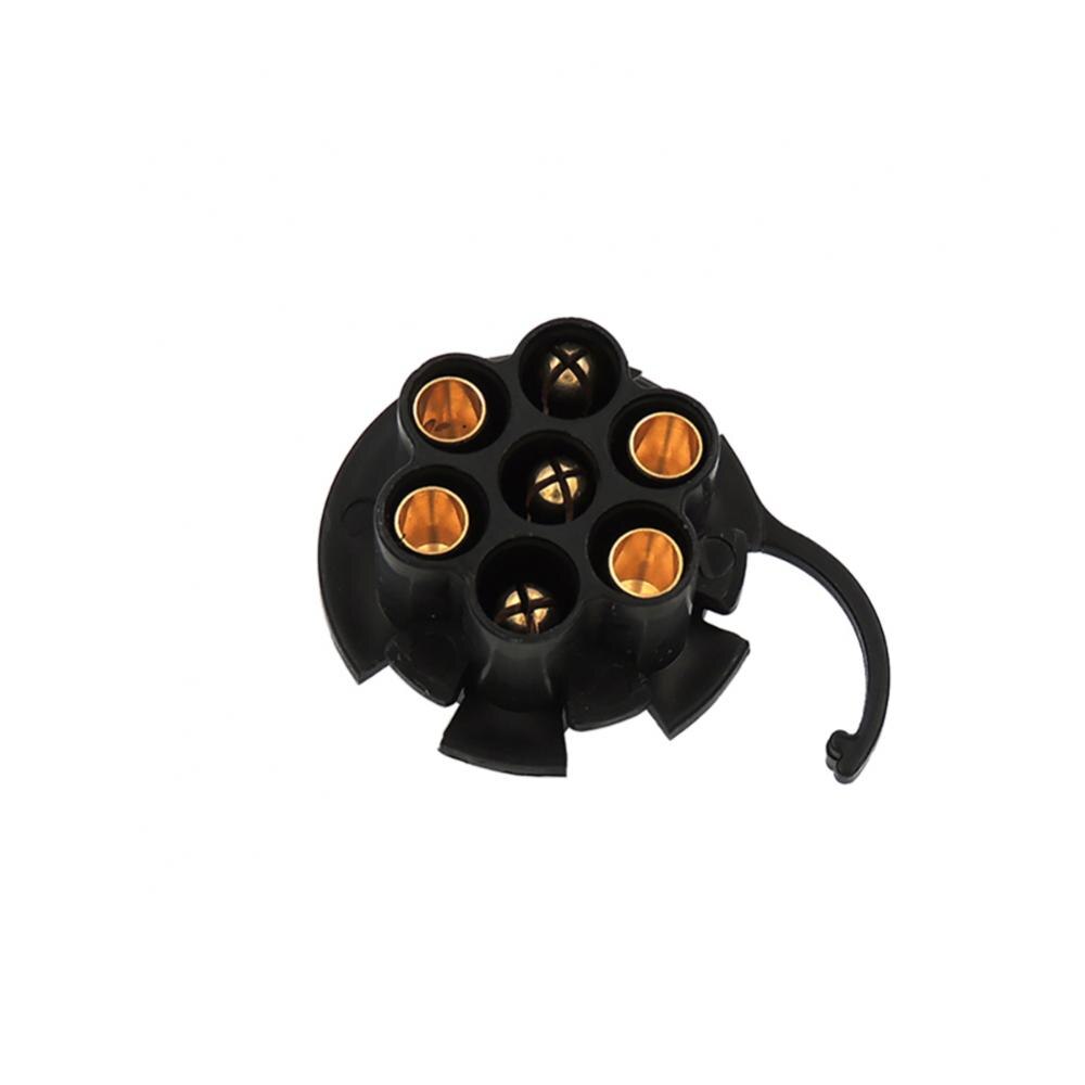 45% Sales! 12V Round 7 Pin Waterproof Plug Adapter Tow Bar Electrical Trailer Truck Socket