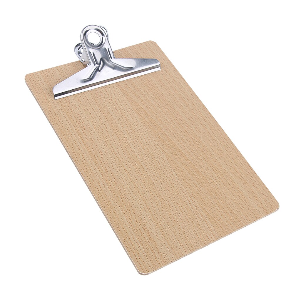A5 kleine houten klemborden, gladde oppervlakken, afgeronde hoeken en handig