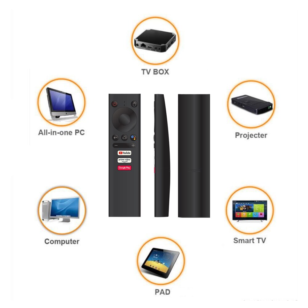 Mecool-Control remoto por voz certificado por Google, para Android 10,0 Mecool KM9 pro KM3 KM1, giroscopio Sense Air Mouse