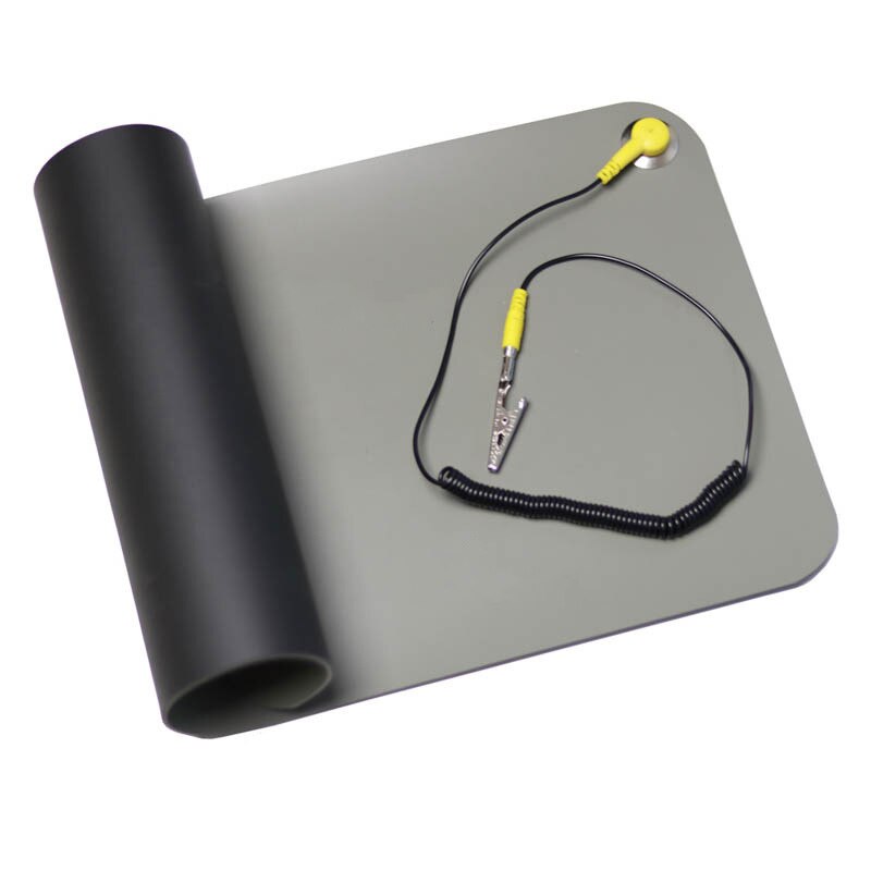Tapis antistatique + fil de terre pour couverture antistatique de réparation d'ordinateur Mobile, tapis d'esd