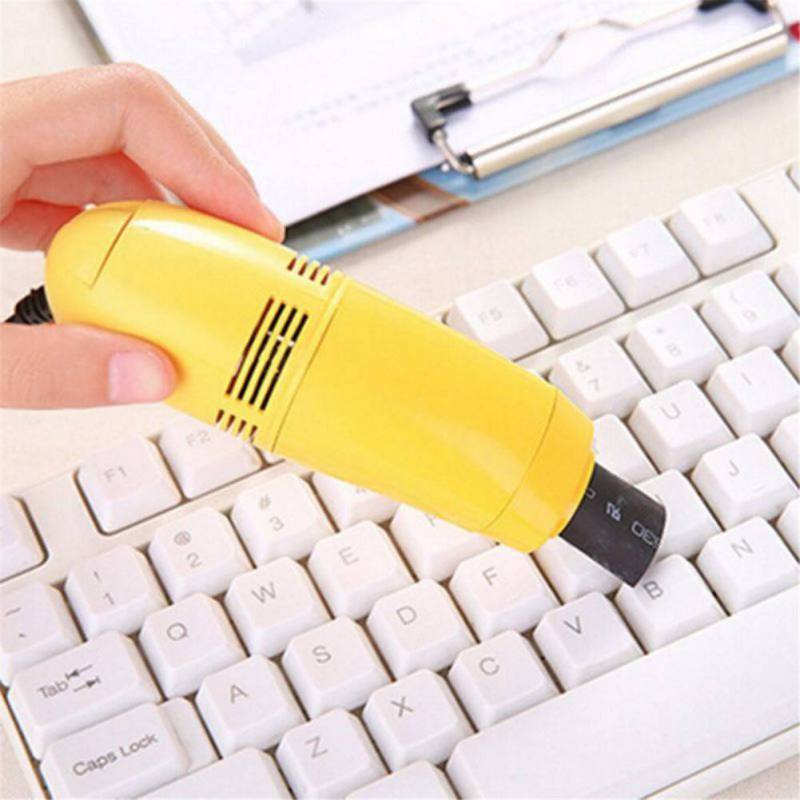 Mini USB Vacuum Cleaner Keyboard Cleaner Dust Collector Multifunctional Car PC Laptop Computer Cleaning Kit: Blue