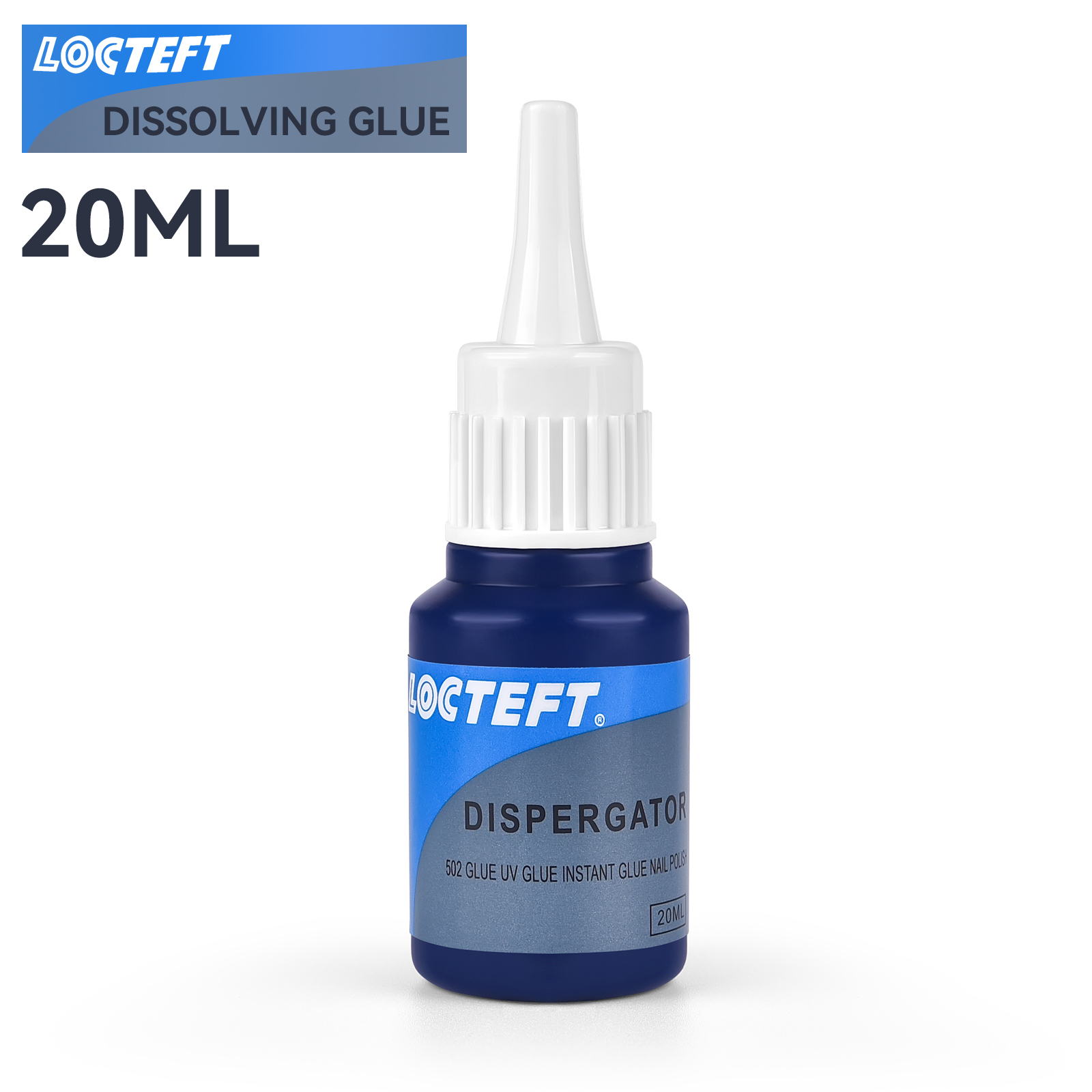 Glue Remover Cleaner Glass Sticker Cleaning Decontamination Dissolving Glue For Adhesive 502 Glue Quick Drying UV Glue Tape: Blue