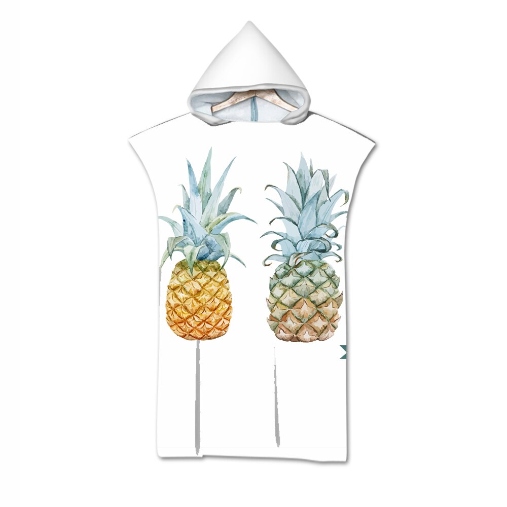 Mode Strand Zonnebrandcrème Winddicht Dressing Robes Hooded Mantel Strandlaken Zwemmen Prints Kan Dragen Poncho Badhanddoeken 110x75cm: 20