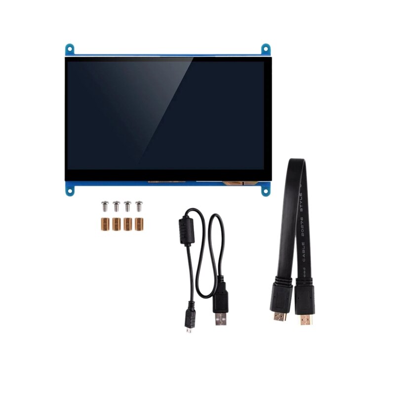 7 Inch Full View Lcd Ips Druk Sn 1024X600 Hd Hdmi Display Monitor Voor Raspberry Pi: Default Title