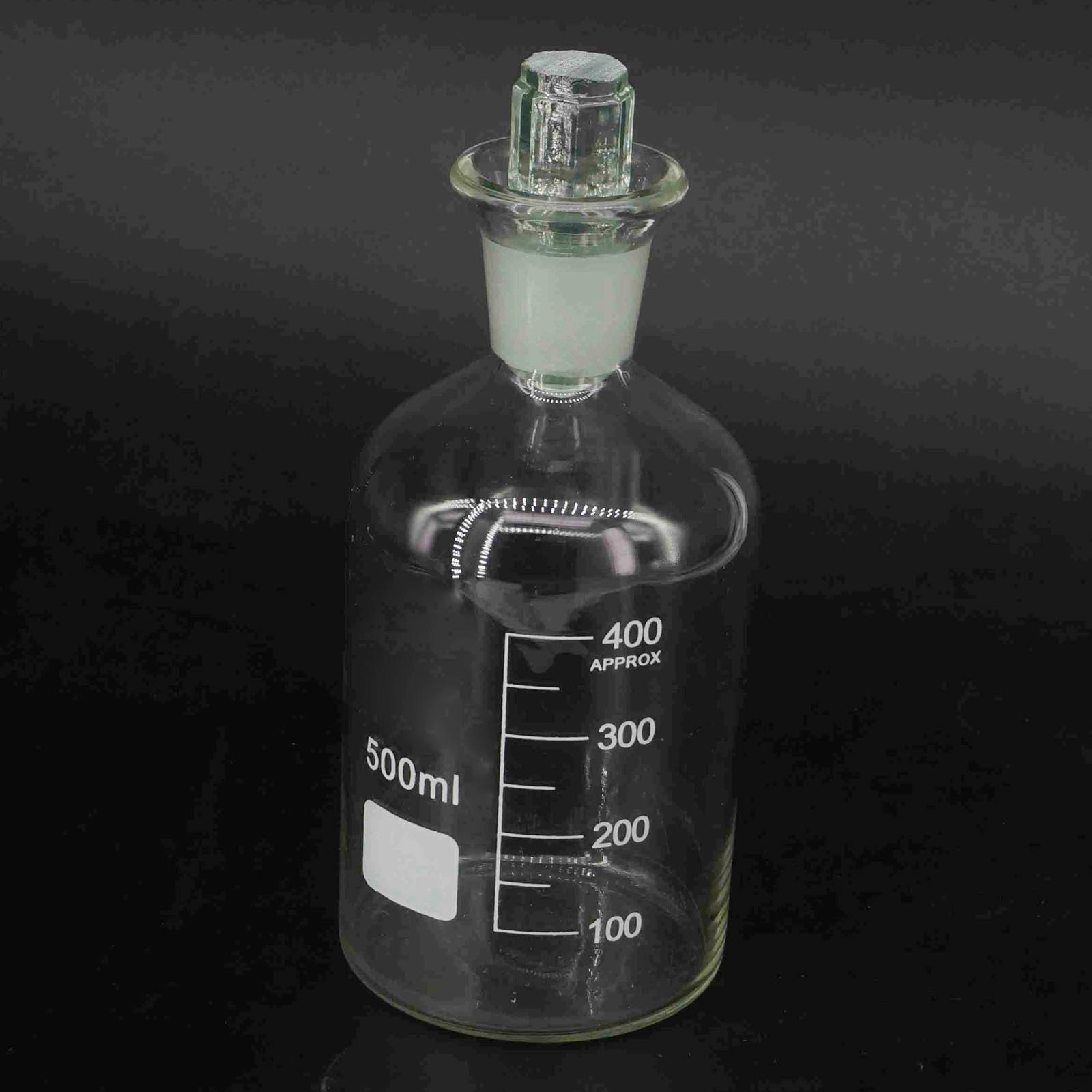 500ml GG17 Glass Graduated Line Dissolved Oxygen Bottle Reagent Glass Chemical Labware