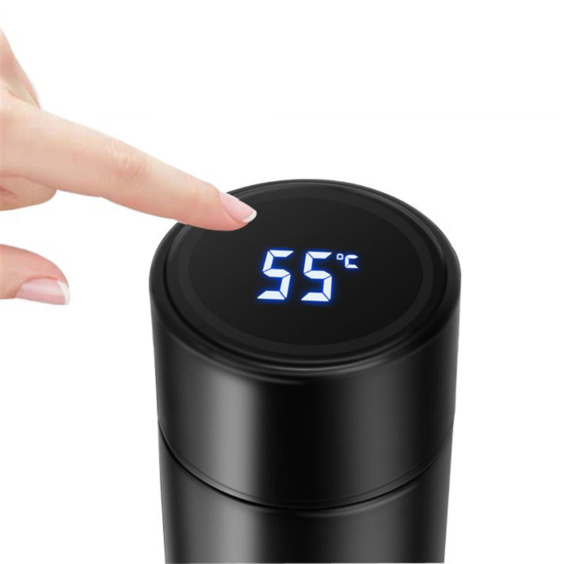 Mode Smart Mok Temperatuur Display Rvs Water Thermische Fles Met LCD Touch Screen Waterdichte Cup