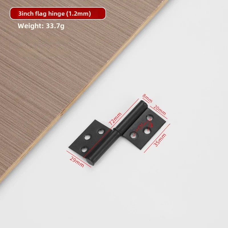 Traditional Flag-Shaped Door Hinges Comprehensive Removable Large Door Hinges Fire Prevention Aluminum Alloy Door Hinges