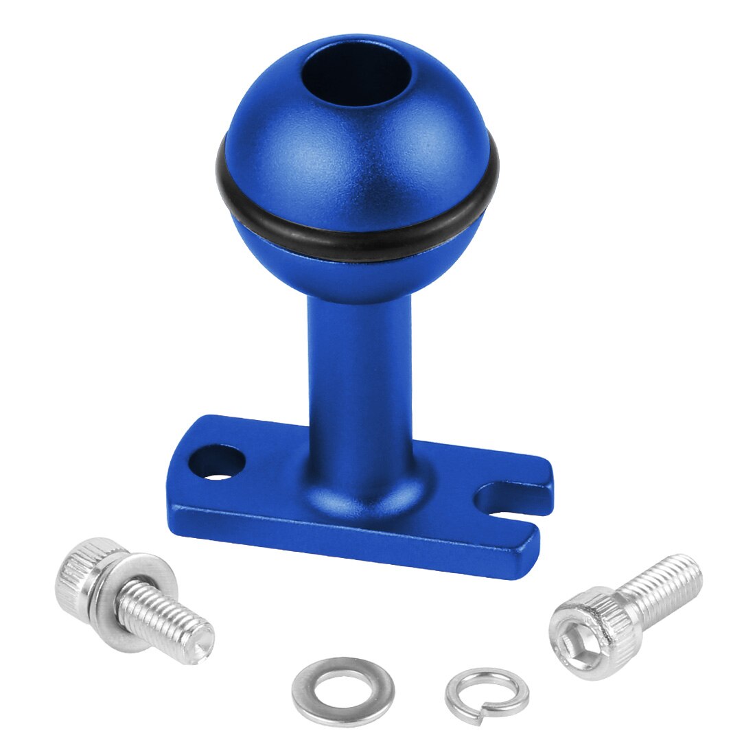 BGNing Ball Head Clip Arm Underwater Camera Light Diving Joint Ball Head Butterfly Clip Adapter Mount for Gopro for DJI Action 2: Metal Type F Blue