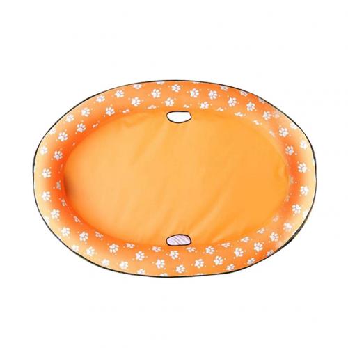 Impronta Gonfiabile di Nuoto Piscina animale domestico cani Galleggiante Zattera Letto Giochi D'acqua Cuscino: Arancione