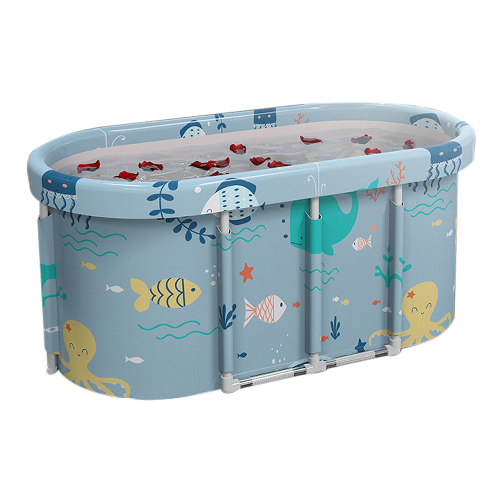 115 X60 X 51 cm Foldable Bathtub Adult Bath Tub Universal Pool Spa Bathtub Fold No Need To Disassemble Full Body Large Bathtub