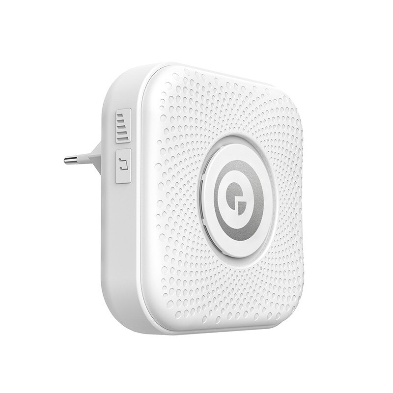 DIGOO DG-PJ16R 433MHz Plug-in Wireless Doorbell Kit 36 Melodies Chime 8 Volume Adjustment 1 Button 1 EU/US Plug Receiver