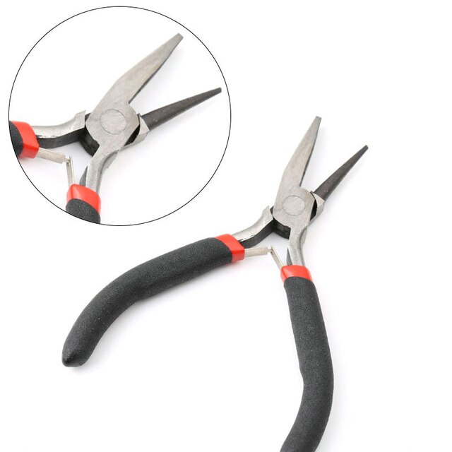 Diagonale Zangen Schmuck Reparatur Werkzeug Bausatz Runde Nase Zange Nadel Zange Draht Schneider für Schmuck, sterben DIY Handgemachte Werkzeuge: D1114