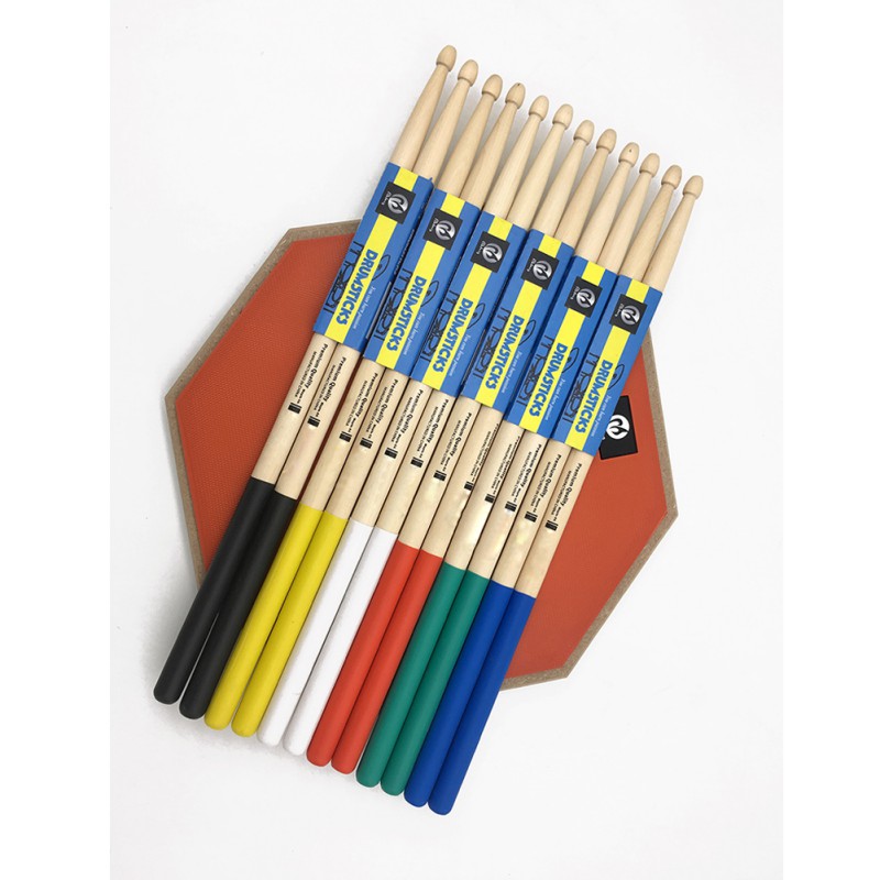 1 Pair 7A Maple Wood Drums Sticks Adult Smooth Anti Slip Portable Drumsticks For Electronic Jazz Drum Kit Drummer Accessories