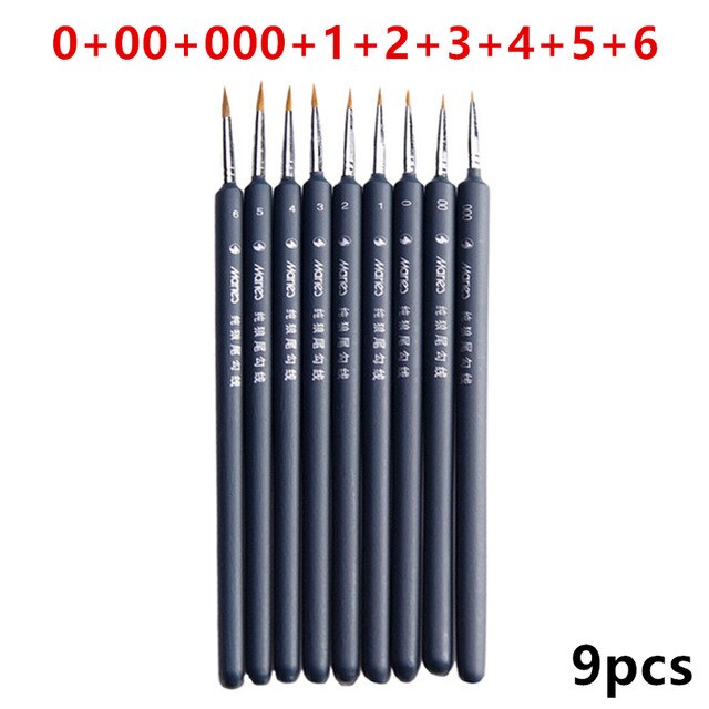 5 PCS DIY Paint Brush Set Nylon Brush Acrylic Painting Thin Hook Line Pen Art Supplies Hand Painted A3: H
