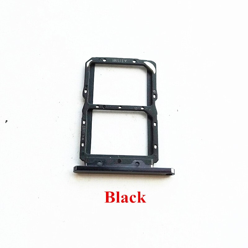 Bandeja de tarjeta SIM, adaptador de soporte de ranura, piezas de repuesto para Huawei Nova 5T, 1 unidad: Black