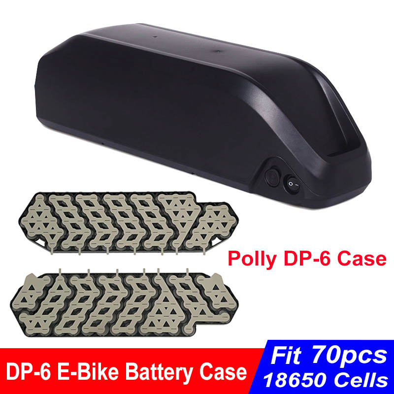 DP-6 E-rower bateria Obudowa 36V 48V 52V pusty skrzynka dopasowanie 70szt. 18650 komórki 10S7P 13S5P 14S5P nikiel rozebrać się 35A BMS dla DIY DP6 eBike