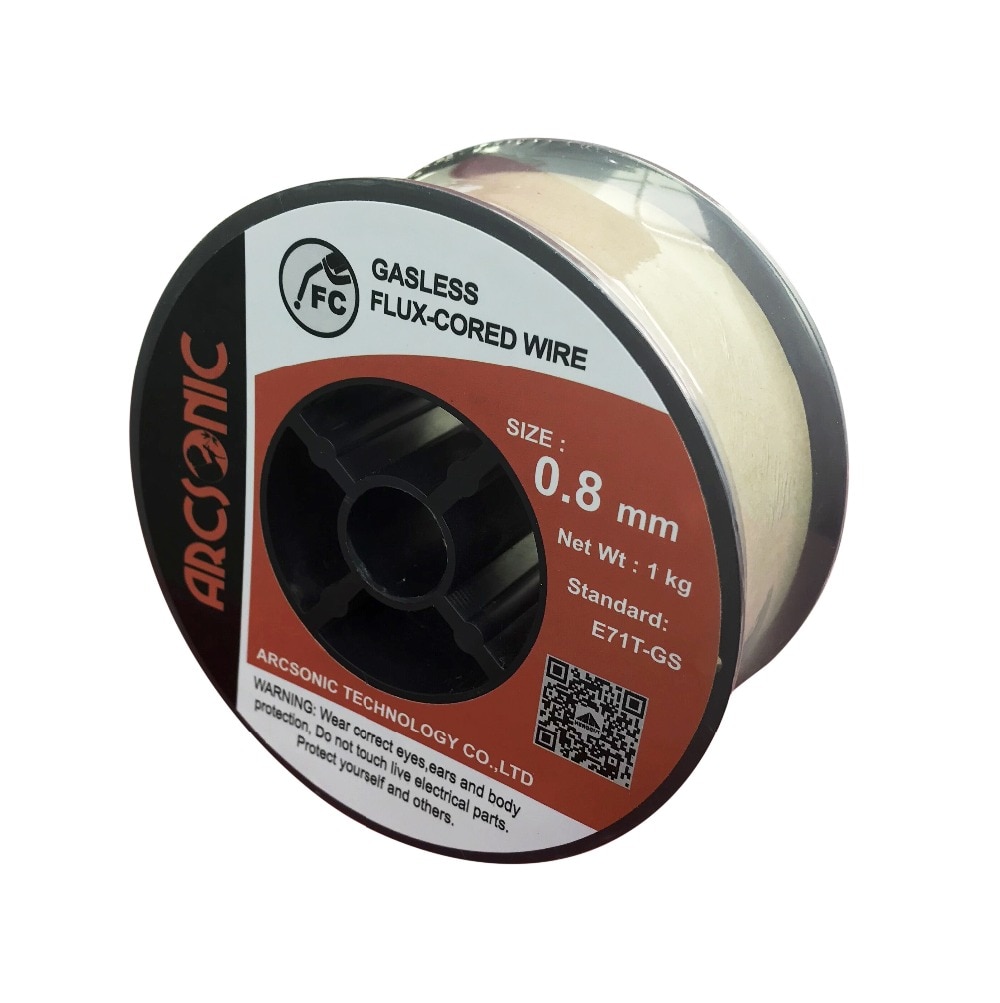 MIG welding wire, Flux core, No gas / Gasless welding wire, Wire size: 0.8mm Standard: E71T-GS The price for 1 pc