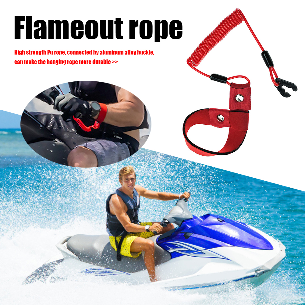 Cuerda de Motor fueraborda de barco, interruptor de parada, anclaje de seguridad para Yamaha, accesorios personales para artesanía de agua