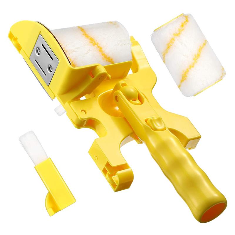 Hand-held Paint Clean-Cut Edger Roller Brush For Wall Multifunctional Painting Tool Kit Mountable Paint Edger With Roller Brush: Long set