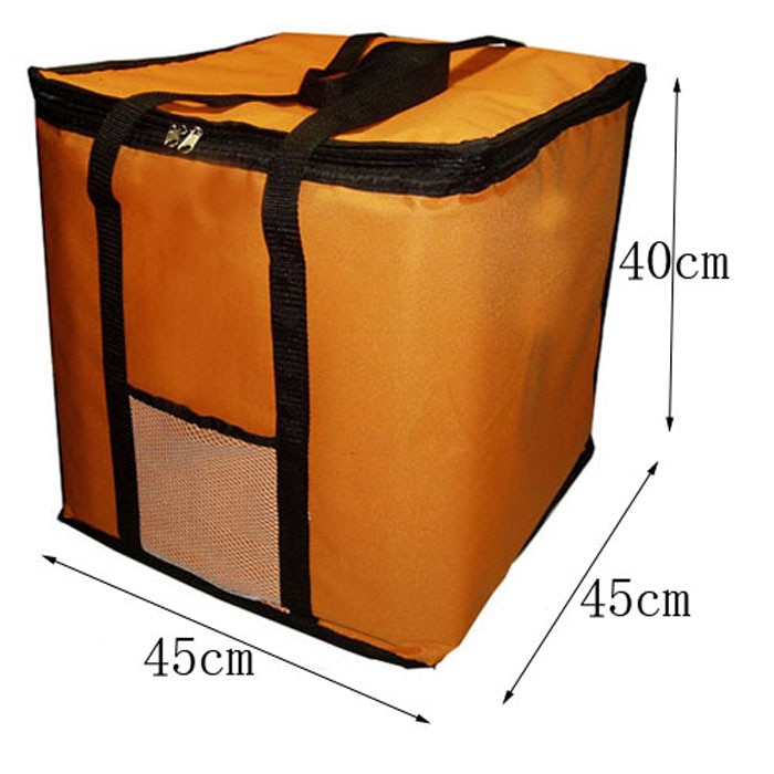 14 zoll große thermische Pizza tasche Dicke Kühltasche Isolierte Pizza lagerung Tasche Frische lebensmittel Container 45x45x40 cm