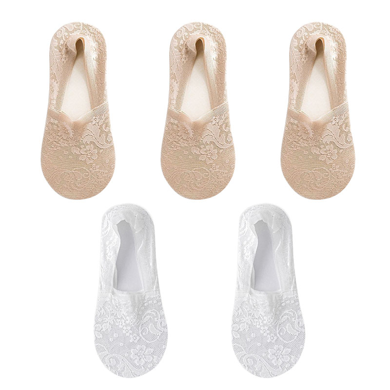 5 par/lote calcetines de mujer calcetines náuticos verano transpirable silicona antideslizante fino Invisible tobillo calcetín transparente corto Sox: Turquesa