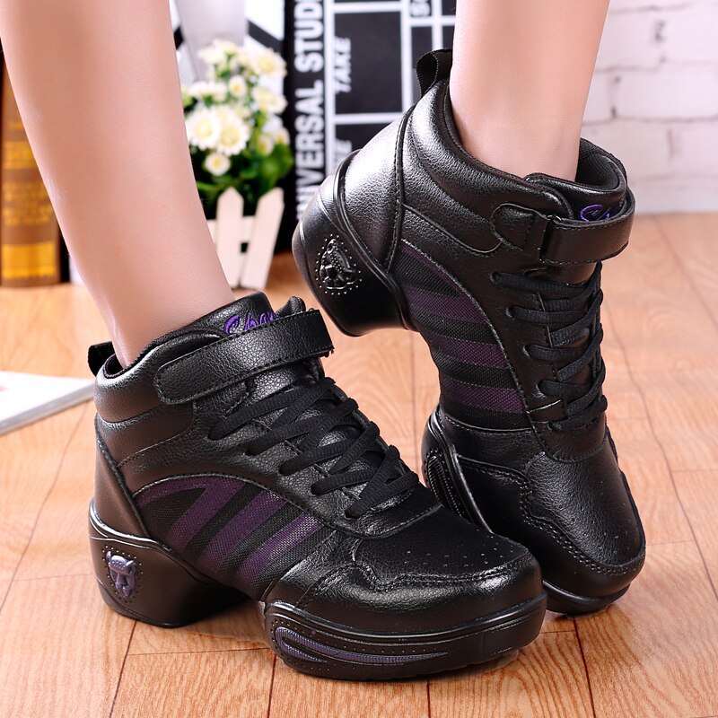 POLALI Dancing Shoe Girl Dance Sneakers Fitness Breathable Jazz Shoes Hip Hop Modern Dance Shoes Woman Practice
