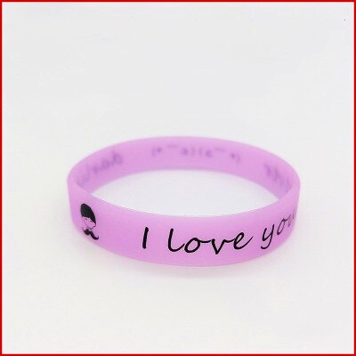 Siliconen Lichtgevende Polsbandjes Rubber Zweet Band Armbanden Mannen Vrouwen Rubber Shine Armbanden Polsbandjes Glow In The Dark Sport Wrap: Purple