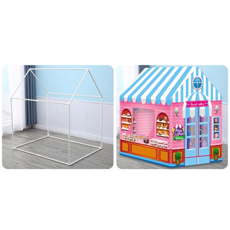 Tenda per bambini Princess Prince Play House bambini Playhouse Indoor portatile pieghevole Teepee tende giocattolo all'aperto per bambini