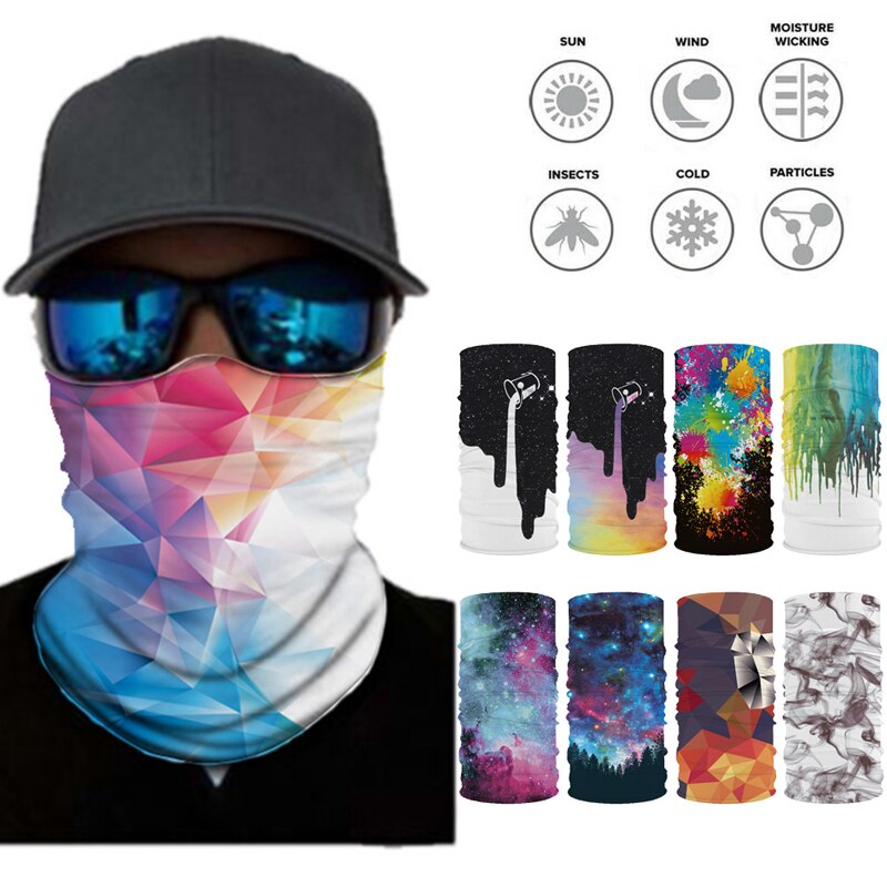 1pc unisex Klettern Wandern Schal Sport Headwear Bandanas Motorrad Turban Hand Band Magie Schals draussen Radfahren Stirnband Maske