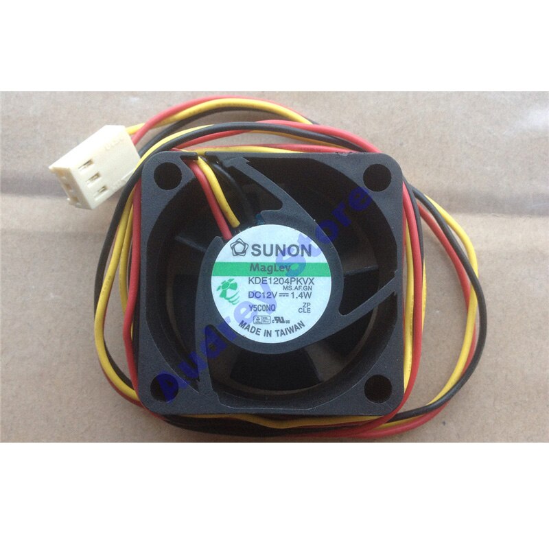 Original 4cm 4020 12v 0.115a 1.4w kde 1204 pkvx lydløs blæser 8200 rpm 10.8 cfm luftblæser