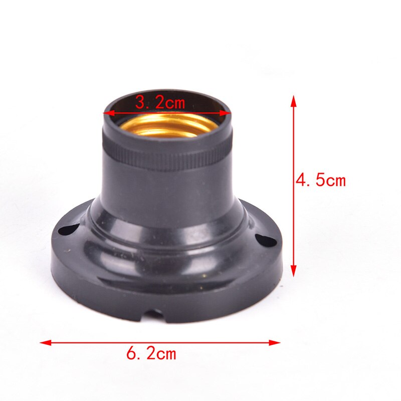 ! 10Pcs E27 60W Light Base Houder Socket Led Lamp Lamp Adapter Fitting Converter Stand Wit Vlamvertragende Voor home Office