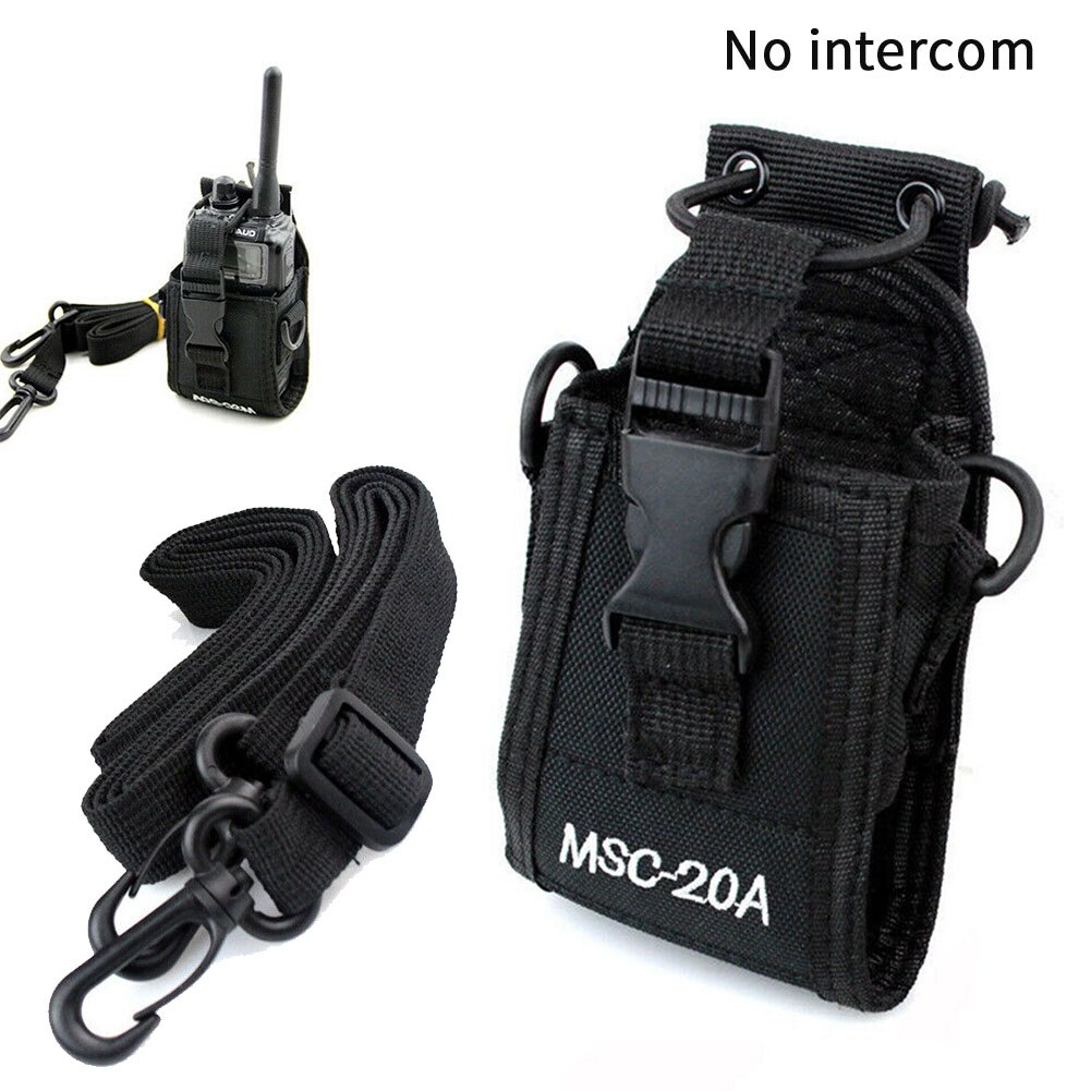 MCS20A Hands Free Radio Della Cassa Del Supporto Della Cinghia Regolabile Universale Pouch Walkie Talkie Nylon Custodia Per Armi Della Polizia Vigile del Fuoco Accessori