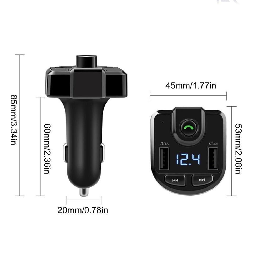 BT36 Car Kit MP3 Player FM Transmitter Auto AUX Wireless Car Modulator Radio USB Car Charger Remote Control